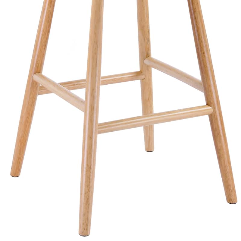 Shaker 26" Height Wooden Counter Stools With Footrest