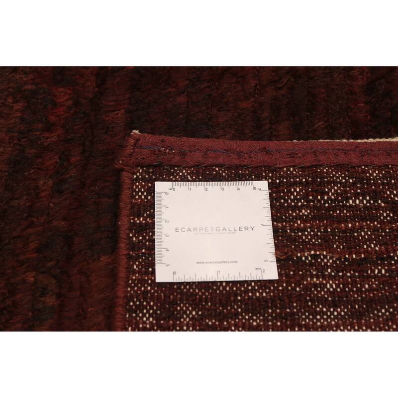 ECARPETGALLERY Hand-knotted Finest Peshawar Ziegler Burgundy Wool Rug - 9'10 x 9'8