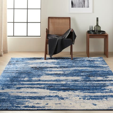 Calvin Klein River Flow Contemporary Abstract Area Rug
