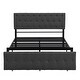 preview thumbnail 27 of 40, Storage Bed Metal Platform Bed with a Big Drawer.