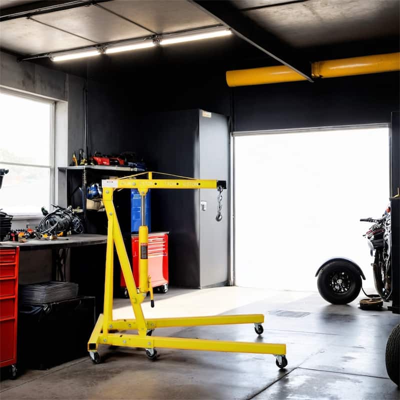 2 Ton Folding Engine Hoist Cherry Picker Shop Crane Hoist Lift