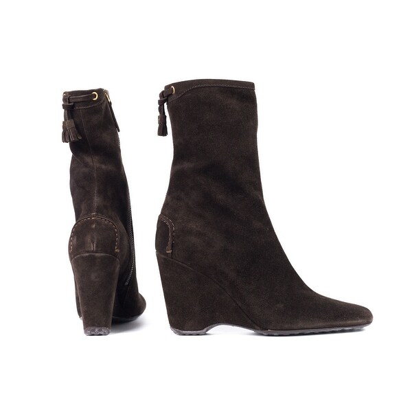 prada wedge booties