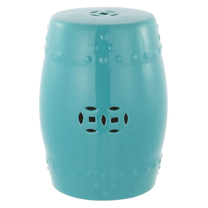 SAFAVIEH Paradise Evalyn Treasures White Ceramic Garden Stool