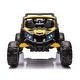 preview thumbnail 37 of 93, Kids 12V UTV Ride-On Vehicle, Parental Control, 390W Motors, High-Low Speed Yellow