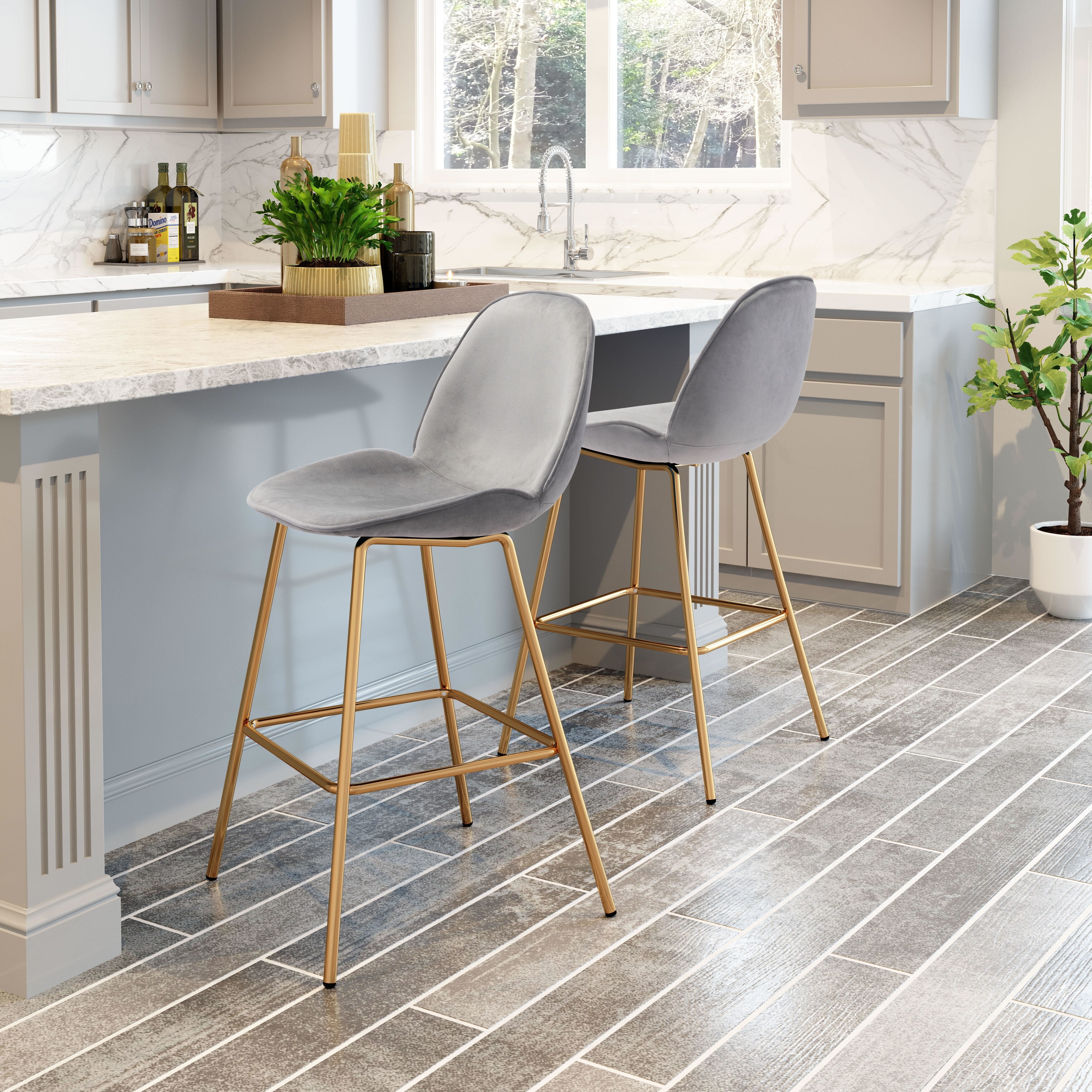 Siena bar stool gold Clearance