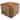 WYNDENHALL Castlebridge Boho Square Pouf in Tan Genuine Leather