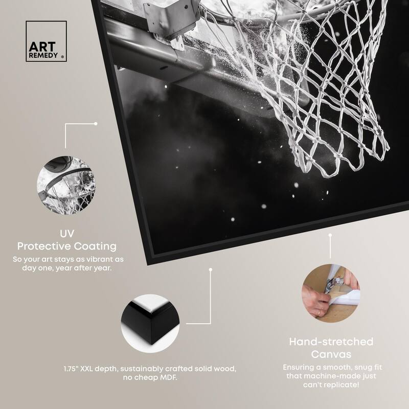 Scorch Some Hoops Canvas by Art Remedy