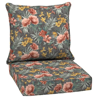 ARDEN Phoebe Floral Outdoor 24 in. Conversation Set Cushion - 24 (L) x 24 (W) x 5.75 (H)