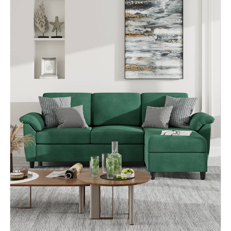 Futzca ​79" Convertible Sectional Sofa Couch, 3 Seat L Shaped