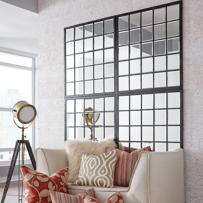 Allan Andrews Metal Framed Beveled Superior Wall Mirror