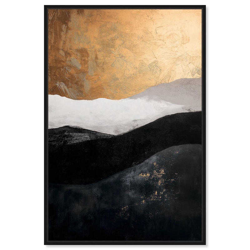 Golden Vista I Canvas by Art Remedy - Black - 20" x 30"