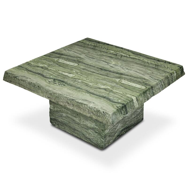 Stilo Slab Top Concrete Coffee Table with Marble and Stone Finish