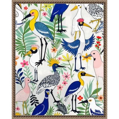 The Aviary Almanac by Uma Gokhale Framed Canvas Wall Art