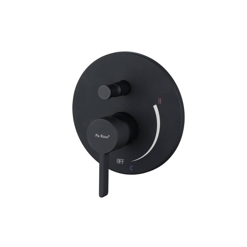 Matte Black Round 2.5 GPM High Pressure Shower System