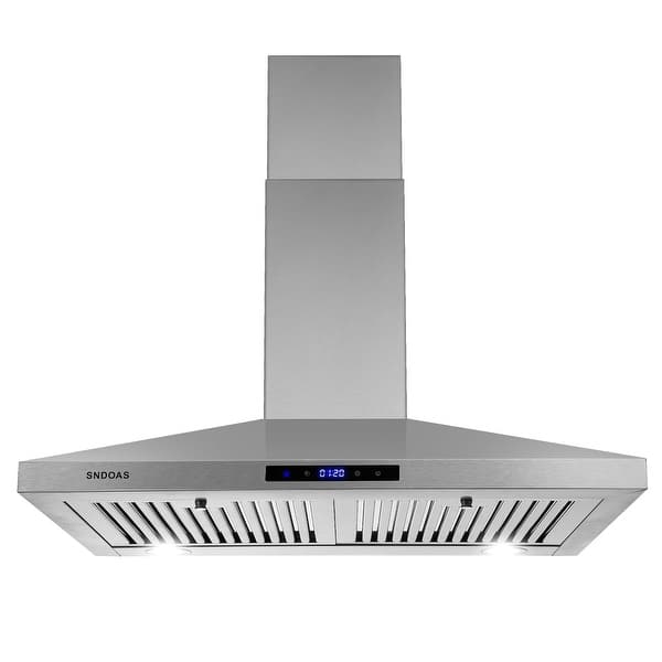 30 Inch Wall Mount Kitchen Hood 350 CFM Range Hood Stove Vented Hood