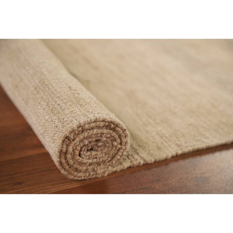 Earth Tone Kilim Modern Rug Flat-weave Reversible Wool Carpet - 4'3"x 5'10"