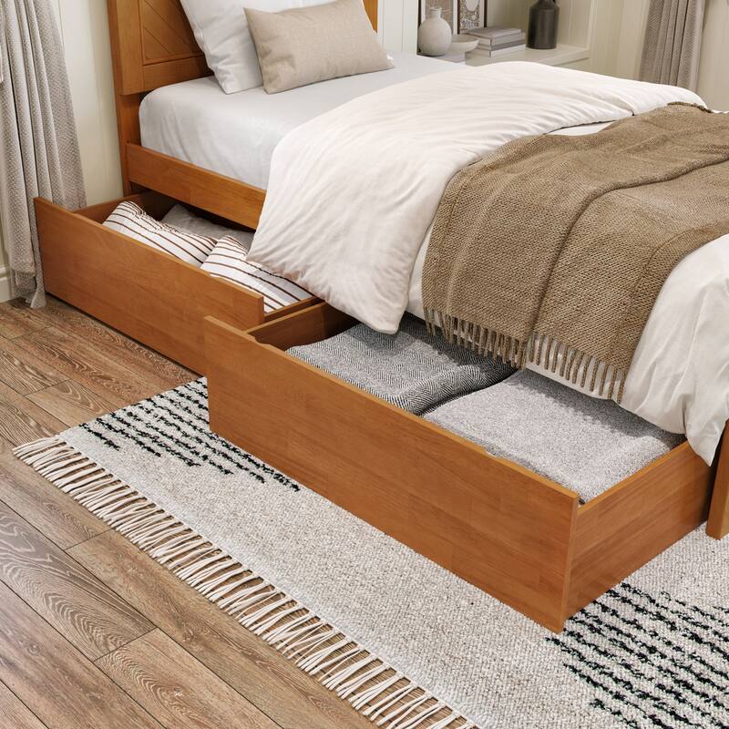 Canyon Platform Bed with Matching Footboard & Storage Drawers