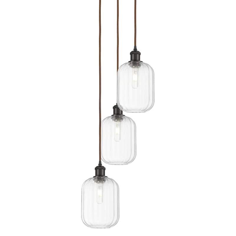 Innovations Lighting 113B-3P-36-14 Preston Pendant Preston 3 Light 14" - Oil Rubbed Bronze / Clear