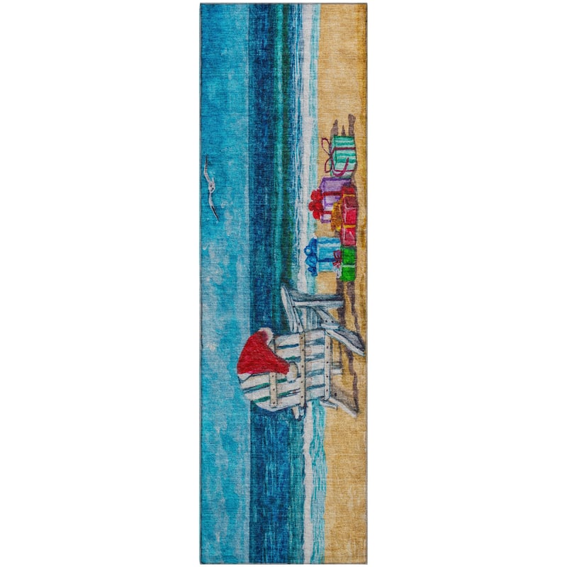 Premium Washable Super Soft Beach Christmas Mayfield Rug