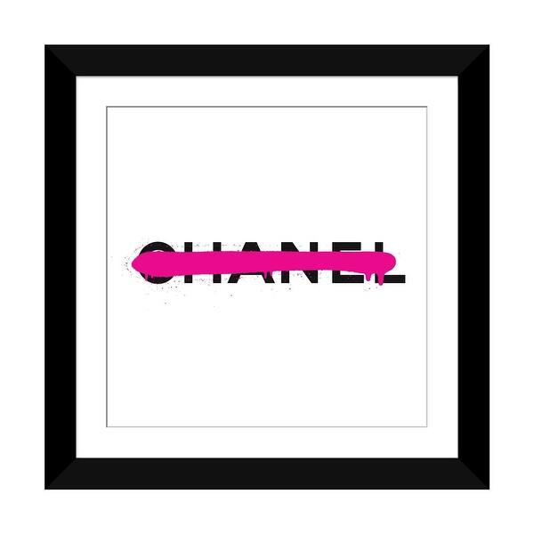 slide 2 of 20, iCanvas "Chanel Luxury Paint Drip" by Antonio Brasko Black - 24x24x1