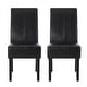 preview thumbnail 4 of 30, Pertica Upholstered T-Stitch Dining Chairs (Set of 2) by Christopher Knight Home