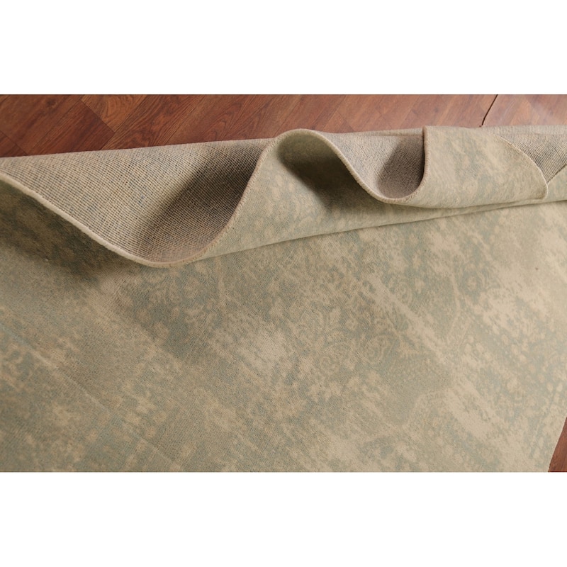 Contemporary Abstract Oriental Area Rug Handmade Wool Carpet - 5'3"x 7'6"
