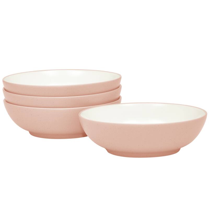 Noritake Colorwave Set Of 4 Soup/Cereal Bowls, 7", 27 Oz. - Pink