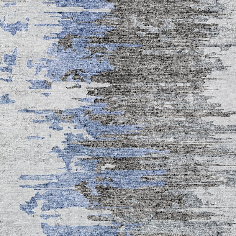 HomeRoots Abstract Transitional Rectangle Outdoor Rug