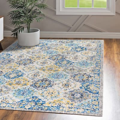 JONATHAN Y Minori Persian Boho Vintage Trellis Area Rug