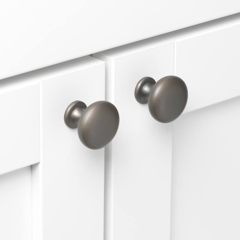 Gliderite 1-1/8 Inch Classic Round Solid Cabinet Knob - 5411-GPH