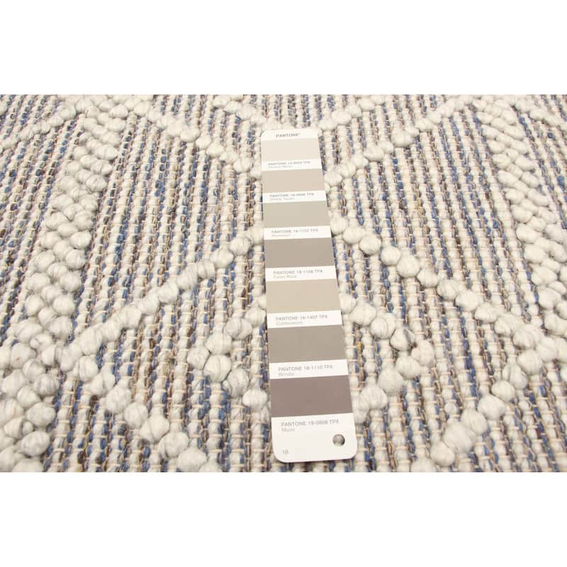 ECARPETGALLERY Braid weave Sienna Brown Wool Rug - 5'2 x 7'5