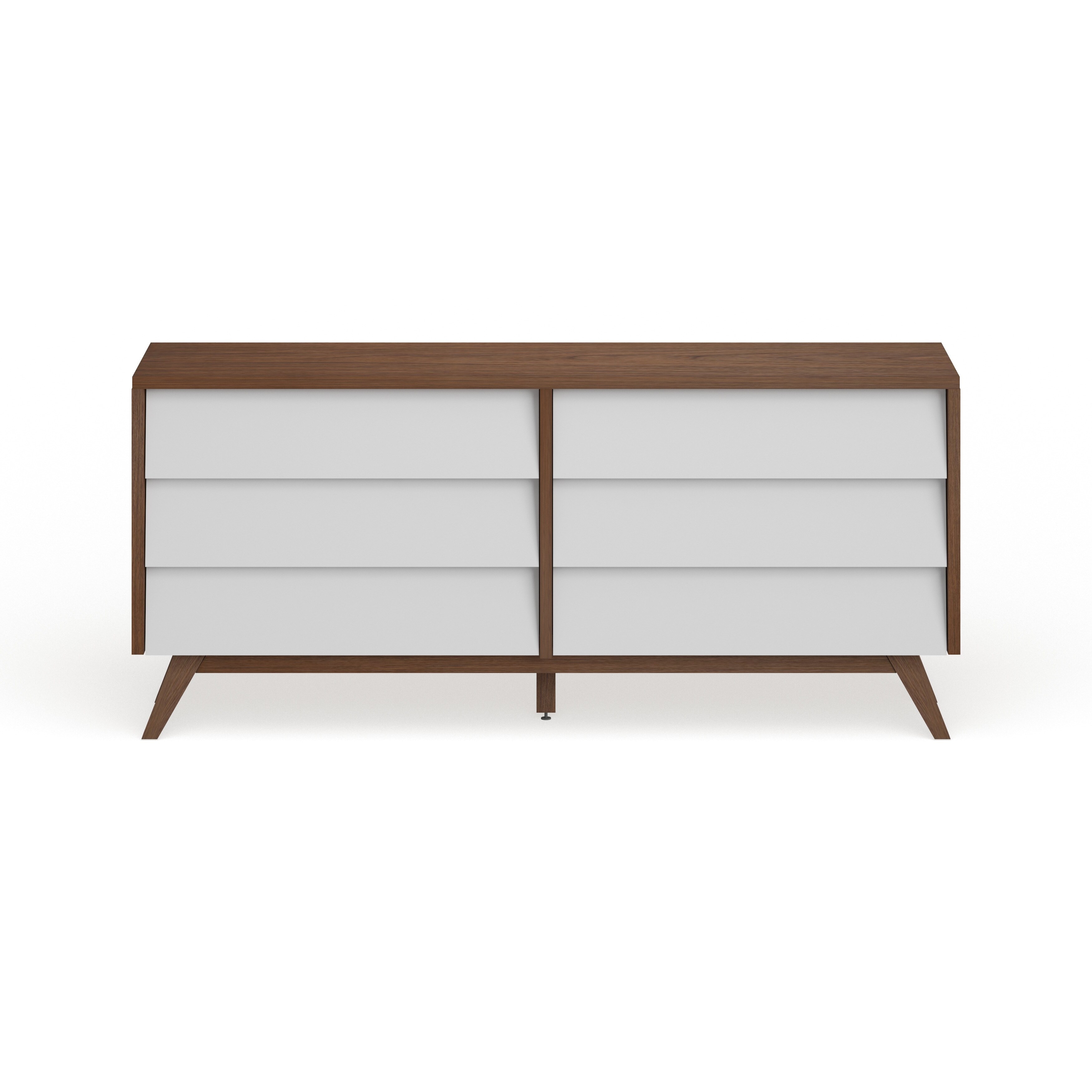 white and brown mid century dresser Mid-Century by Baxton Studio Made of wood and derbylooks2026 Intimately Free People Dress Talla:10