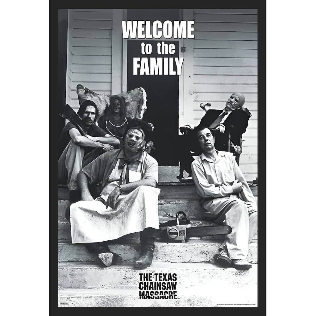 Texas Chainsaw Massacre - Welcome To The Family Framed Art Poster - 24 x 36 Inch