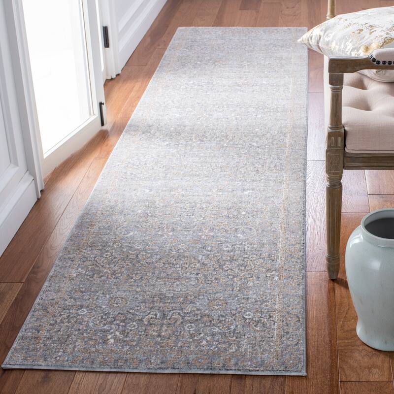 SAFAVIEH Webster Myra Vintage Rug - 2'6" x 10' Runner - Grey/Beige
