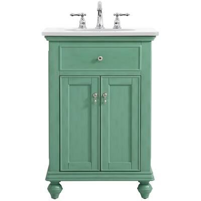 Elegant Lighting VF12324-VW Otto 24" Free Standing Single Basin Vanity