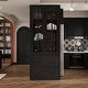 preview thumbnail 29 of 98, Modular Glass Doors Display Cabinet Combo Bookcase Home Office Pantry
