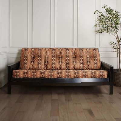 Sorra Home Southwest with Faux Leather Piping Full Futon Mattress (Mattress only)
