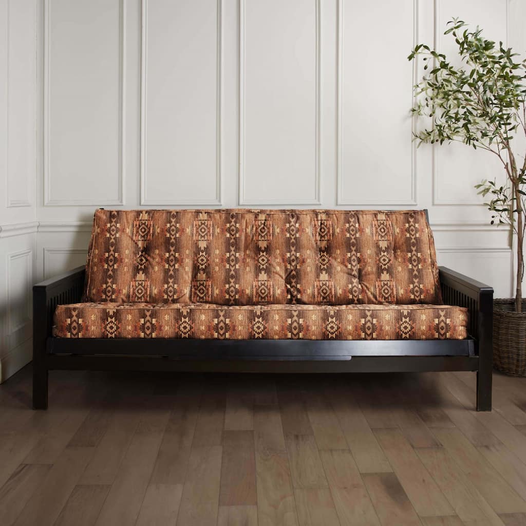 Sorra Home Southwest with Faux Leather Piping Full Futon Mattress (Mattress only)
