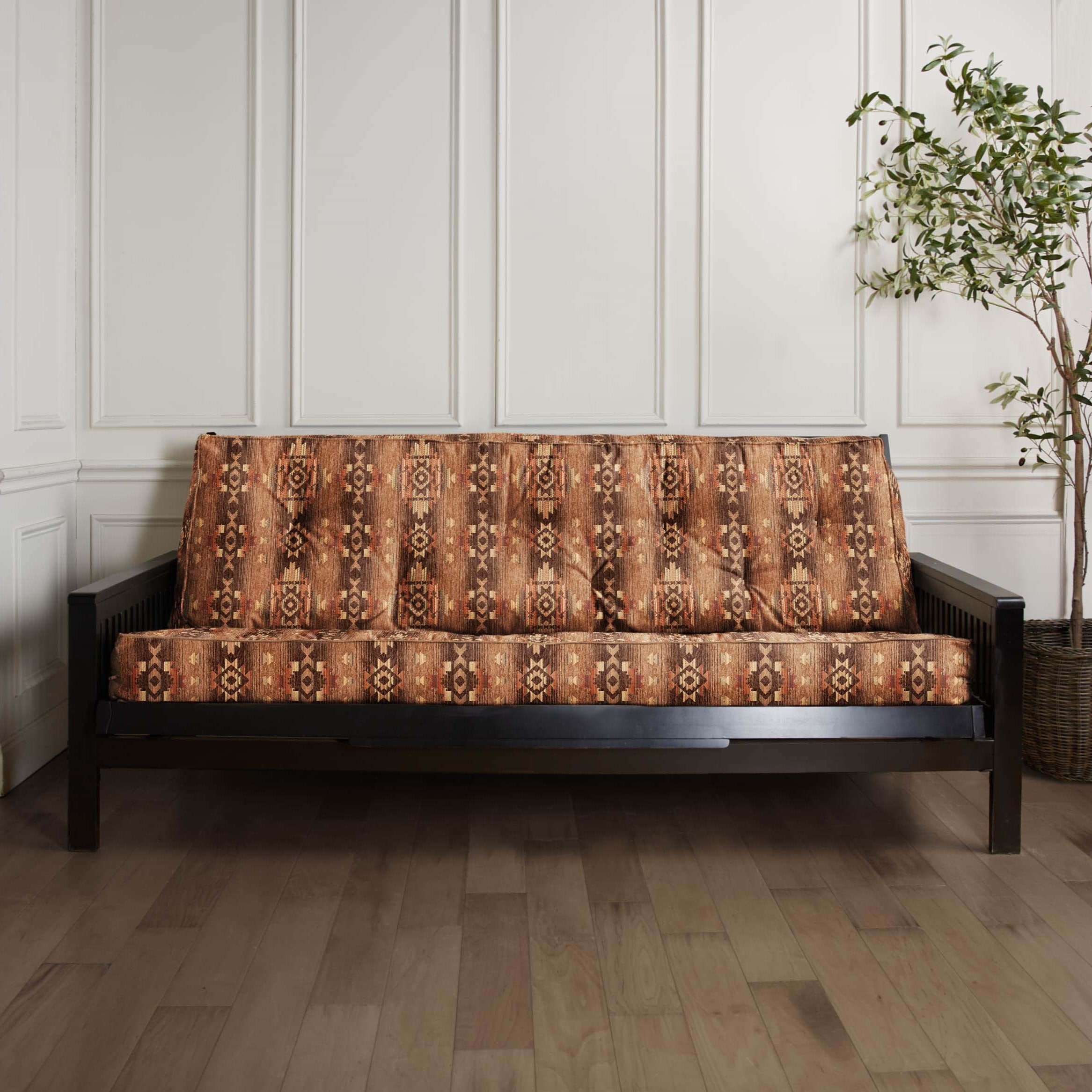 Sorra Home Southwest with Faux Leather Piping Full Futon Mattress (Mattress only)
