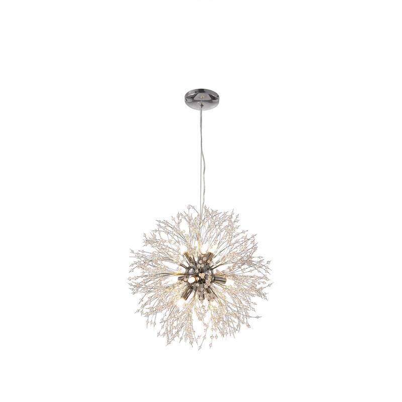 9 - Light Modern Metal Sputnik Pendant with Crystal Chandelier