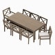 preview thumbnail 11 of 13, Northlake 9-Piece Outdoor Patio Teak Wood Dining Set