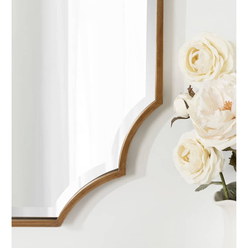 Kate and Laurel Deavere Scalloped Wall Mirror - 22x32