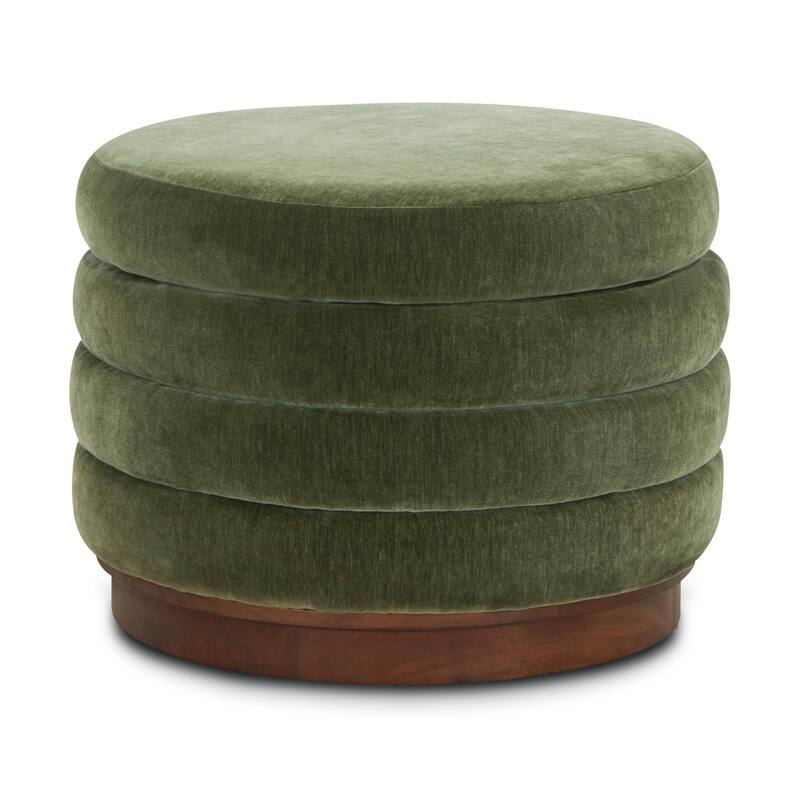 Poly & Bark Paros Velvet Storage Ottoman