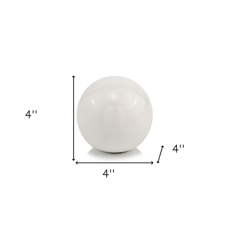 4" X 4" X 4" Blue Aluminum Classic Sphere