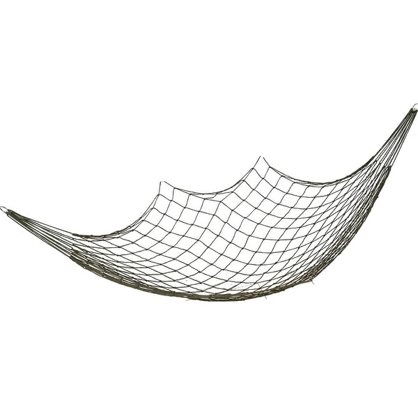 120Kg Load Capacity Courtyard Tree Hang Hammock Mesh Net Sleeping Bed Army Green