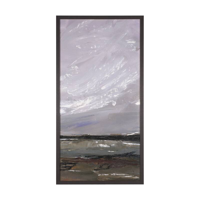 Grey Day I Framed Canvas Art Print