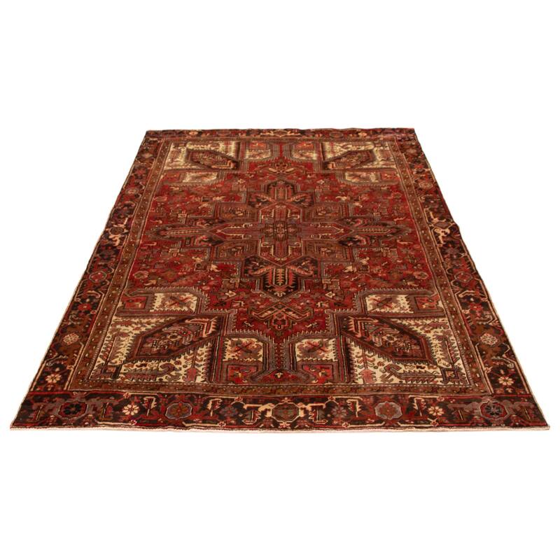 ECARPETGALLERY Hand-knotted Sarabi Red Wool Rug - 7'3 x 10'9