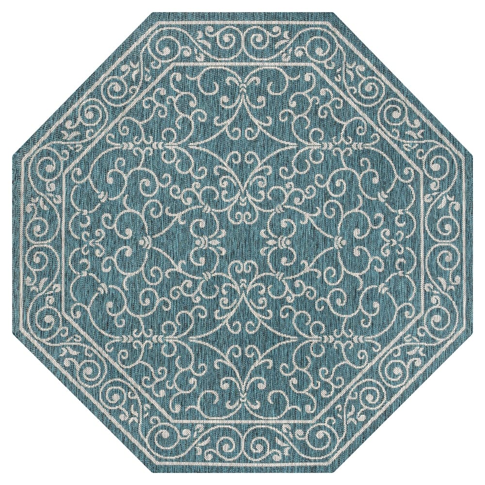 JONATHAN Y Filigree Textured Weave Indoor/Outdoor Area Rug