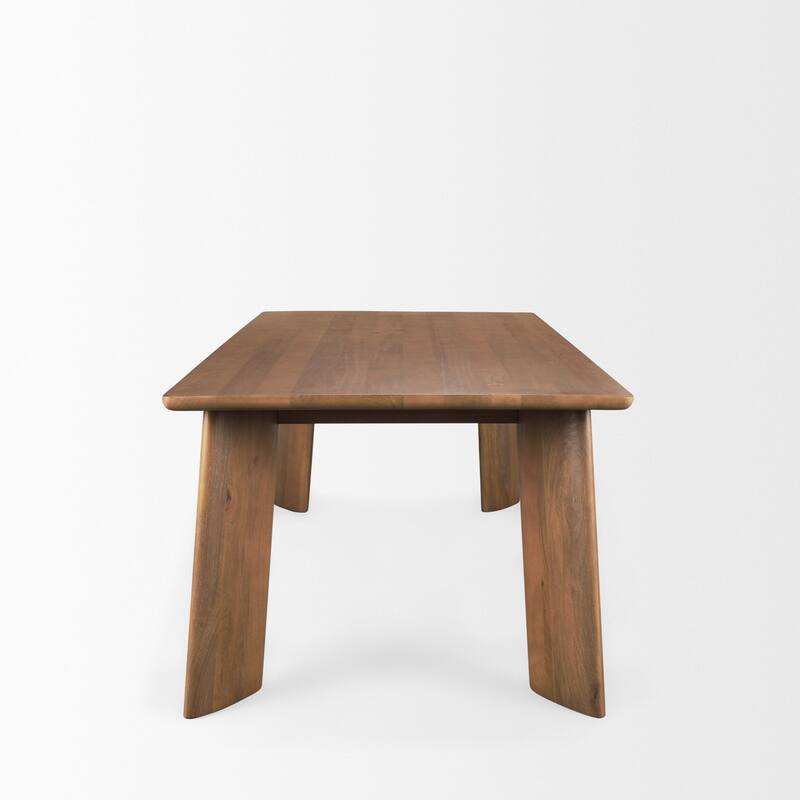 Jonan Brown Solid Mango Wood Rectangular Dining Table - 94.0L x 42.0W x 30.0H Inches