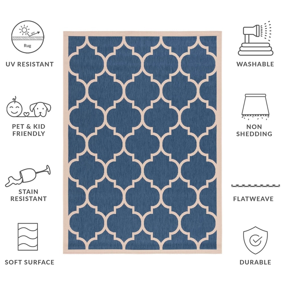 SAFAVIEH Courtyard Sibel Indoor /Outdoor Waterproof Patio Backyard Rug